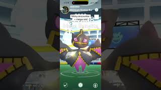 Finally a shiny encounter And bonus mega raid clip pokemon pokemongo megaraid shinypokemon [upl. by Rotow]