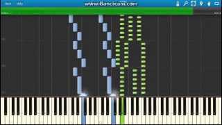 JIvanoviciDonauwellen Walzer Waves of the Danube Waltz piano Synthesia [upl. by Donetta]