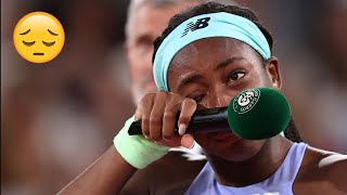 Coco Gauff in tears on court after arguing with French Open umpire in Iga Swiatek clash [upl. by Rather]