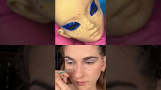 RECREATING PIDGIN DOLL MAKEUP  PART 2 💙 makeup makeuptutorial pidgindoll makeuplover [upl. by Arrek]