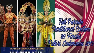 Tradisional kostum 39 Finalis Puteri Indonesia 2019 [upl. by Garihc739]