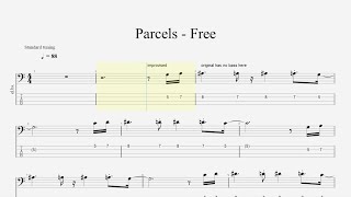 Parcels  Free Bass Tabs [upl. by Aivata]