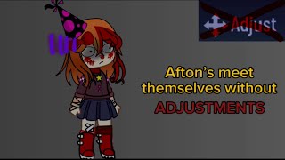 Afton’s meet themselves without adjustments Fnaf x Gacha Club My AU [upl. by Olimpia]