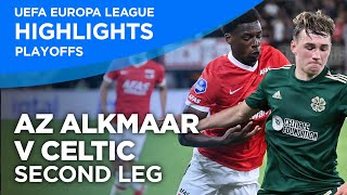 AZ Alkmaar v Celtic  Second Leg  Highlights  2021  UEFA Europa League [upl. by Aronos]