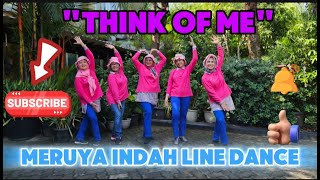 quotTHINK OF ME LINE DANCEquot Choreo by Annie Saerens BLD  by MERUYA INDAH LD seniorrita7349 [upl. by Bartle239]