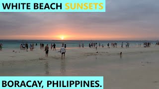 Boracay Philippines WHITE BEACH SUNSETS [upl. by Airpac]