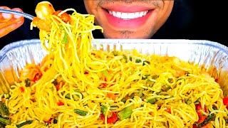 Shrimp Scampi with Pasta Olive Garden Eating Show Mouth Sounds No Talking Slurping [upl. by Saeger]