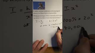 btec applied science unit 1 physics intensity question shorts [upl. by Amil]