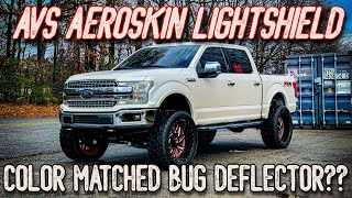 Color Matching AVS Bug Deflector on Ford F150 50  White TriCoat Metallic or Gloss Black [upl. by Brietta]