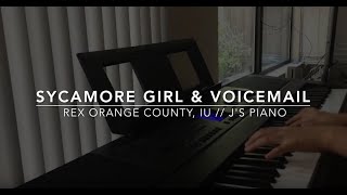 ROC amp IU  Sycamore Girl amp Voicemail piano cover by ear [upl. by Helsell679]