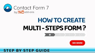 Contact Form 7  How to create Multisteps form  Multisteps Tutorial [upl. by Nanete]