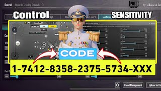 New Update 34⚡Best Sensitivity code  Control Settings Pubg Mobile Bgmi Sensitivity 2024 [upl. by Ryan]