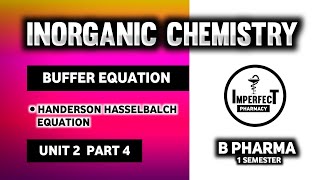 Handerson Hasselbalch Equation  Buffer Equation  Acid Base And Buffers  Pharmaceutical Chemistry [upl. by Anuska296]