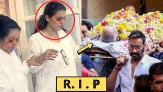 Kajol Crying At Funeral After Family Member Passed Away [upl. by Clein]