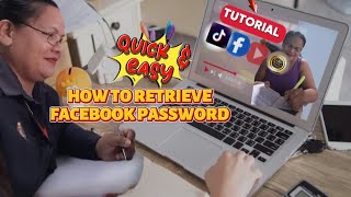 HOW TO RETRIEVE FACEBOOK PASSWORD [upl. by Novoj]