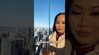 nyc couple love sky datenight champagne ny city family cambodian trend viral shortsfeed [upl. by Rehpinnej]