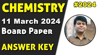 Chemistry 2024 Answer Key  Class 10th ICSE Board Exams [upl. by Ahsieyn]