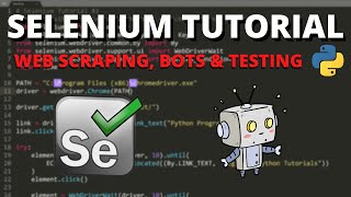 Python Selenium Tutorial 1  Web Scraping Bots amp Testing [upl. by Doehne]