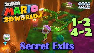 Super Mario 3D World  Secret Exits Skip World 1 and World 4 [upl. by Uriel]