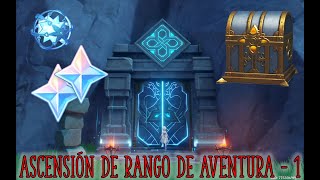 Misión de mundo Ascensión de Rango de Aventura – 1  Genshin Impact [upl. by Ahsikam]