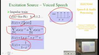 Speech and Audio Processing 1 Introduction to Speech Processing  Professor E Ambikairajah [upl. by Loresz]