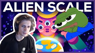 XQC REACTS to What Do Alien Civilizations Look Like The Kardashev Scale by Kurzgesagt [upl. by Rehtse]