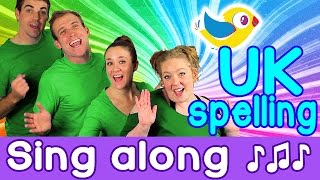 Sing Along  Colours Song for kids with lyrics UK spelling [upl. by Bartholemy918]