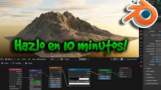 💥Crea un CIELO REALISTA en Blender RAPIDO [upl. by Lawlor]