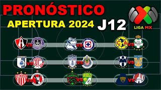 ⚽ El mejor PRONÓSTICO para la JORNADA 12 de la LIGA MX APERTURA 2024  Análisis  Predicción [upl. by Teirtza]