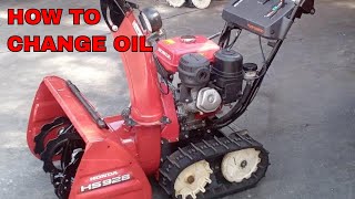 How To Change Oil On Your Honda Snowblower HondaSnowblowerEnthusiasts311 [upl. by Valente]