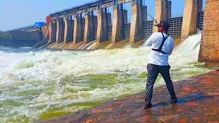 Manjeera Dam river flowing  NO Fishing NO Ahtak  Reservoir in Telangana Hyderabad [upl. by Hanoj]