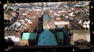 Strasbourg Alsace  Vu du Haut de la Cathédrale  Enya  Dreams Are More Precious  HD  HQ [upl. by Uolyram]