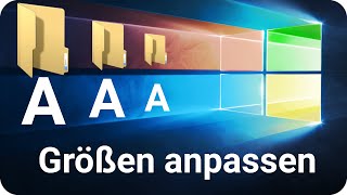 Windows 10 Schriftgröße ändern einstellen verkleinern vergrößern [upl. by Suinotna]