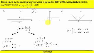 Wykres funkcji z modułem z wartością bezwzględną  MatFiz24PL [upl. by Anayet]