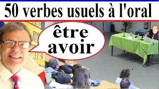 Liste des 50 verbes usuels français à loral  fle fls et cm1 cm2 [upl. by Nomed938]