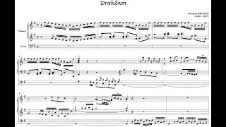 Nicolaus Bruhns  Prelude and Fugue in G Major w score [upl. by Telocin936]