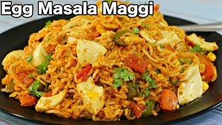 Egg Masala Maggi Recipe  Street Style Egg Maggi  Easy Recipe [upl. by Case271]