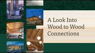 Mass Timber Design A Look into Wood to Wood Connections [upl. by Reginald882]