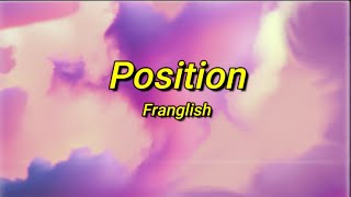 Franglish  Position sped uptiktok Paroles  je réfléchis jy pense jy pense [upl. by Nasho]