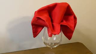 Poinsettia Napkin Fold [upl. by Philipines]