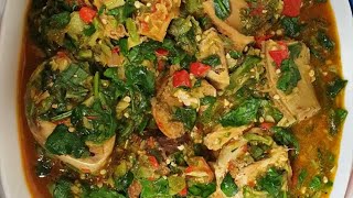 HOW TO COOK OKRO SOUP  BEGINNERS FRIENDLY [upl. by Arahsak]