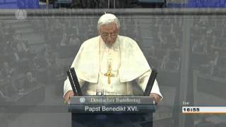 Papst Benedikt XVI im Deutschen Bundestag [upl. by Efal]