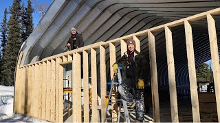 Building Endwalls with Sawmill Lumber  Quonset Hut Workshop [upl. by Saul]