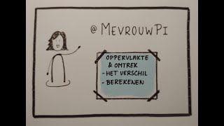 Omtrek en oppervlakte het verschil en berekenen  Wiskunde uitleg vmbo [upl. by Ydisahc]