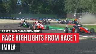 F4 ITALIAN IMOLA  RACE 1 HIGHLIGHTS [upl. by Trahern]