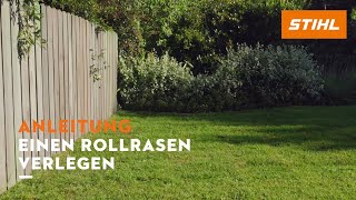 Anleitung einen Rollrasen verlegen [upl. by Krause586]