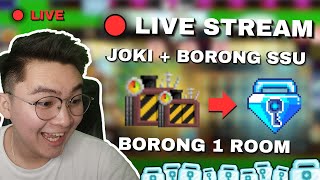 BORONG 1 ROOM SSU  JOKI SAMPAI SUKSES  MEDIA SHARE LIVE STREAM 9  Growtopia 2024 [upl. by Pawsner]