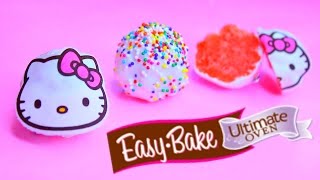 Easy Bake Oven Baking HELLO KITTY Cookie Pops 헬로키티 푸딩 젤리 만들기 요리 장난감 식완 소꿉놀이 [upl. by Anig]