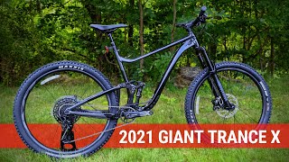 2021 Giant Trance X All Mountain Bike Feature Review and Weight [upl. by Pierson924]