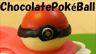 Pokémon Recipe  Chocolate Pokéball amp Candy Pikachu Recipe ポケモン モンスターボール チョコ [upl. by Elaynad]